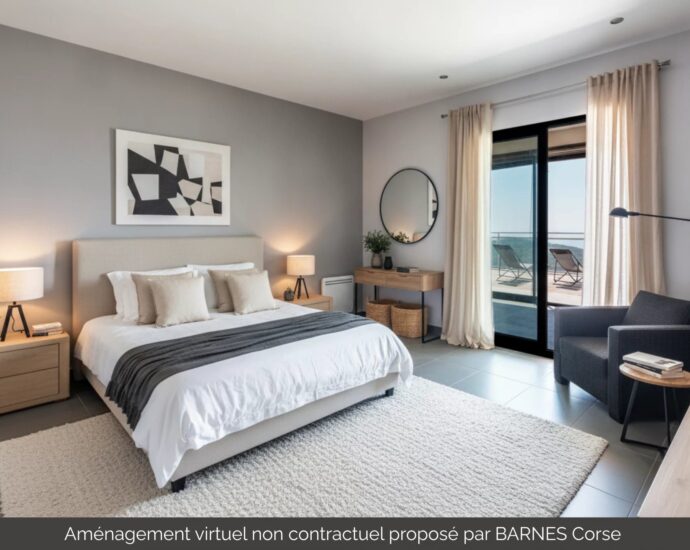 Porticcio, single-storey villa, 4 bedrooms, pool, panoramic sea view, close to beaches
