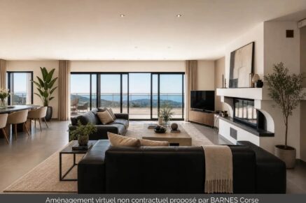 Porticcio, single-storey villa, 4 bedrooms, pool, panoramic sea view, close to beaches